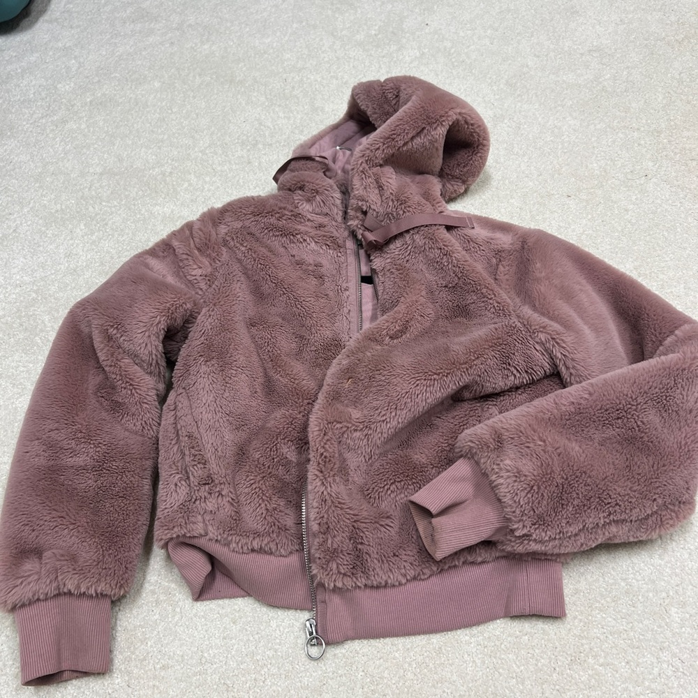 Athleta faux fur jacket